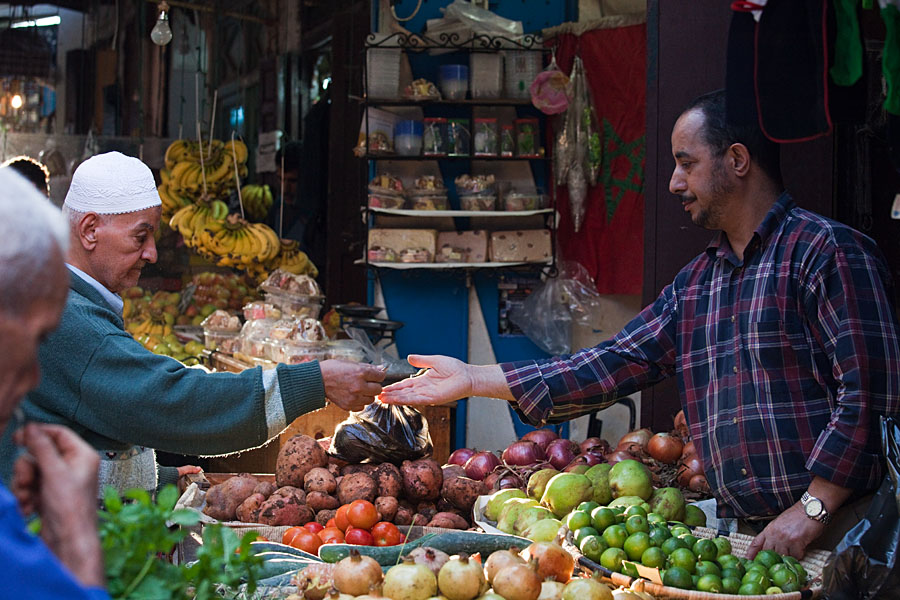  Vegetable market in Fez   Morocco